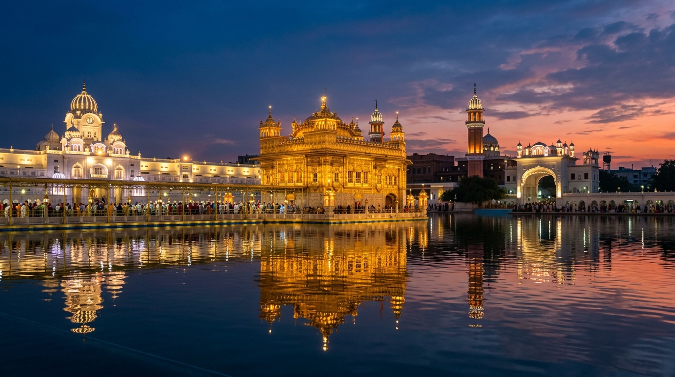 Amritsar Golden Temple Tour from Chandigarh by Tempo Traveller | Tempo Traveller in Chandigarh & Bus Hire